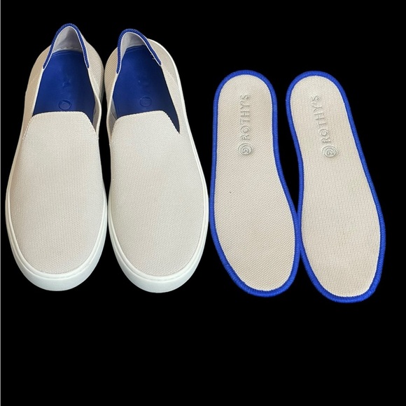 Rothy's The Original Slip On
Sneaker Anchor Textile ivory blue
Women's US 9.5 - Picture 8 of 12